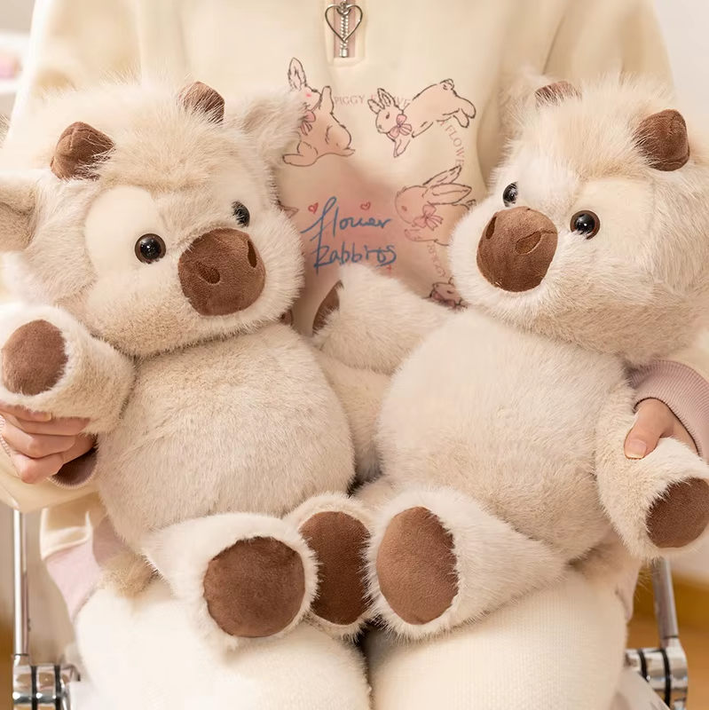 Peluche de vaca corredora