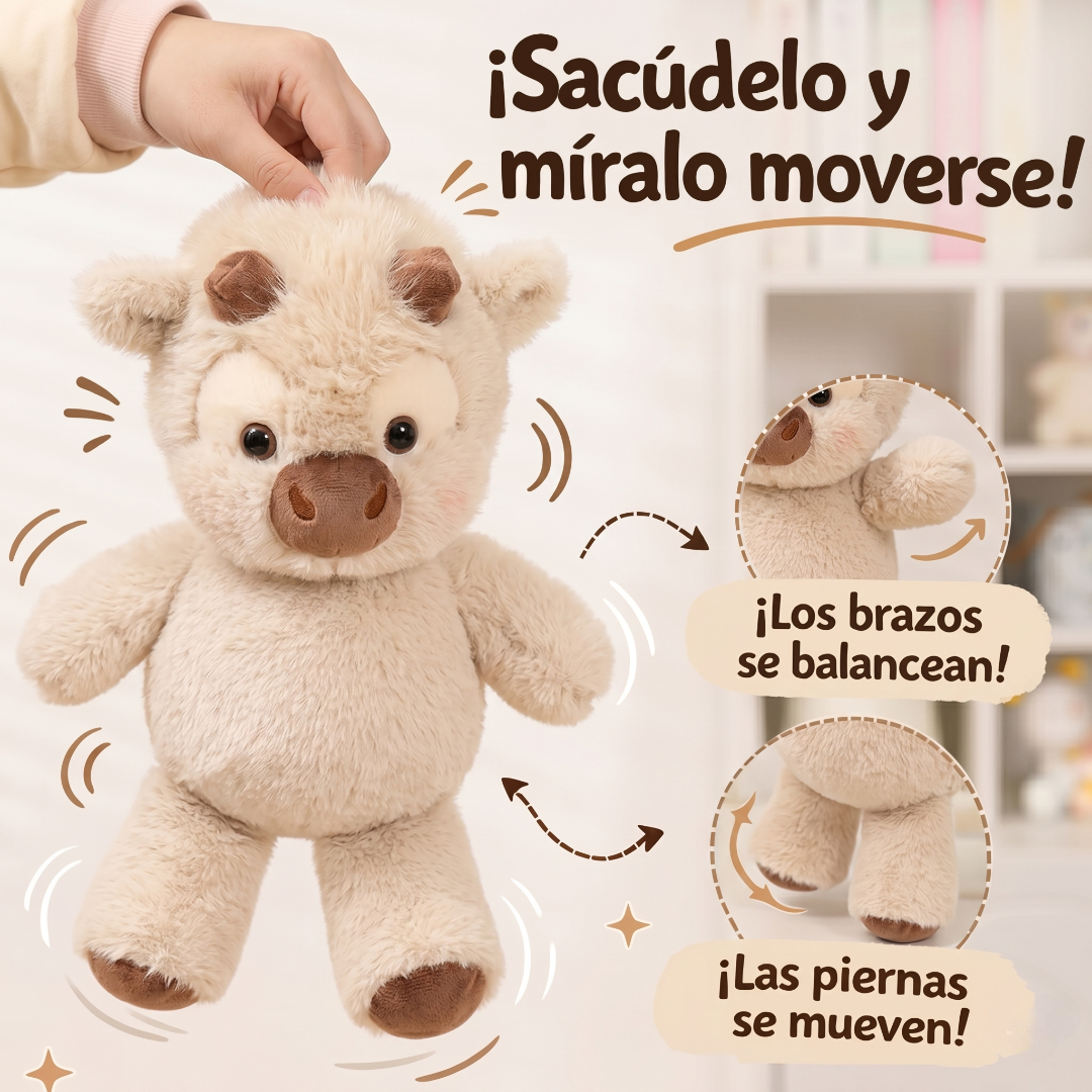 Peluche de vaca corredora